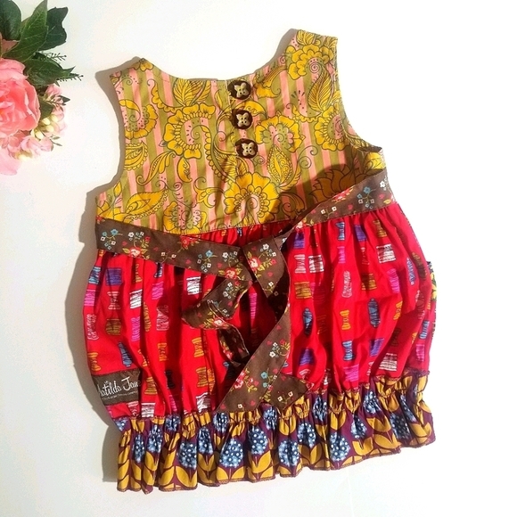 Matilda Jane Jester Red Shasta Bubble Top Size 4 - Picture 7 of 14